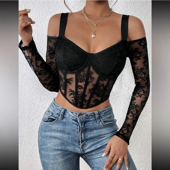 Boho lace bustier cami top - Picture 6 of 6